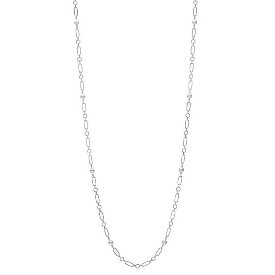 Mikimoto M Code Akoya Cultured Pearl Necklace in 18K White Gold MPQ10147AXXW
