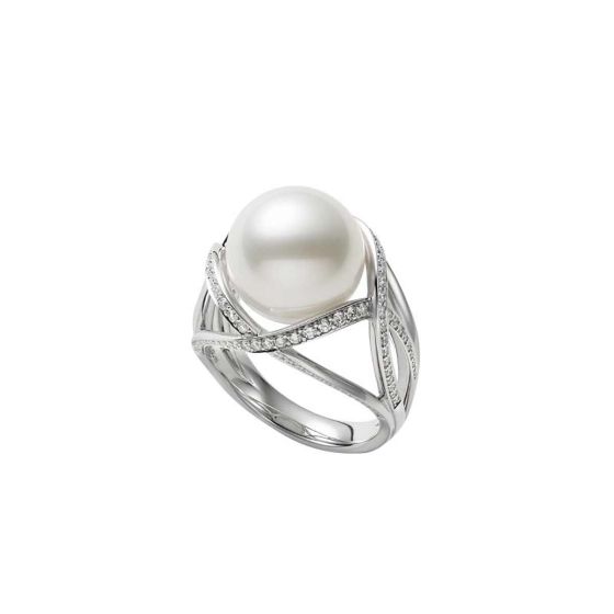 Mikimoto M Collection White South Sea Cultured Pearl Ring MRA10256NDXW