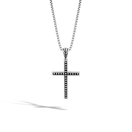 John Hardy Men's Classic Chain Sterling Silver Jawan Cross Pendant