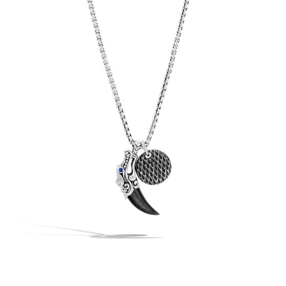 John Hardy Men's Legends Naga Silver Charm Necklace