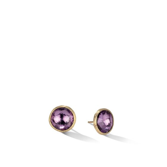 Marco Bicego 14K Yellow Gold Jaipur Large Amethyst Stud Earrings