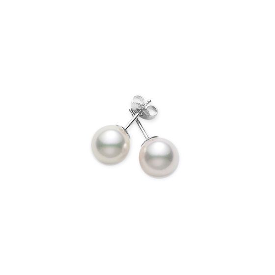 Mikimoto Akoya Pearl Stud Earrings PES652W