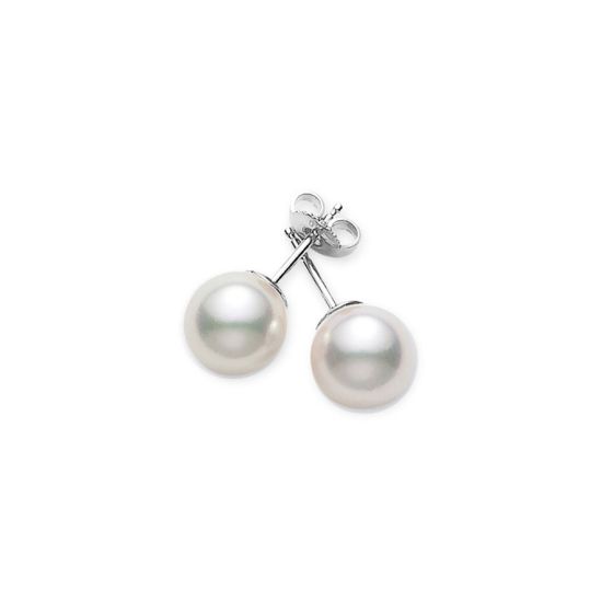 Mikimoto Akoya Pearl Stud Earrings PES701W