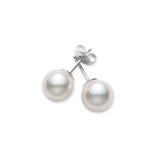 Mikimoto Akoya Pearl Stud Earrings PES755W
