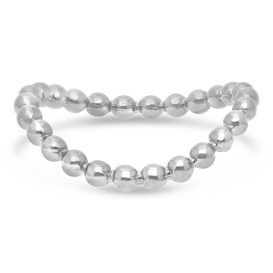 18kt White Gold Band