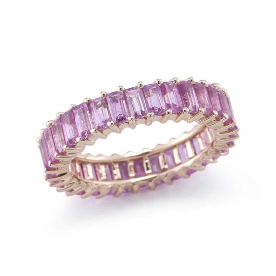 Dana Rebecca 14K Rose Gold Pink Sapphire Kristyn Kylie Ring R705-ROSE-7