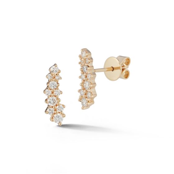 Dana Rebecca 14K Yellow Gold Vivian Lily Array Diamond Climbers 