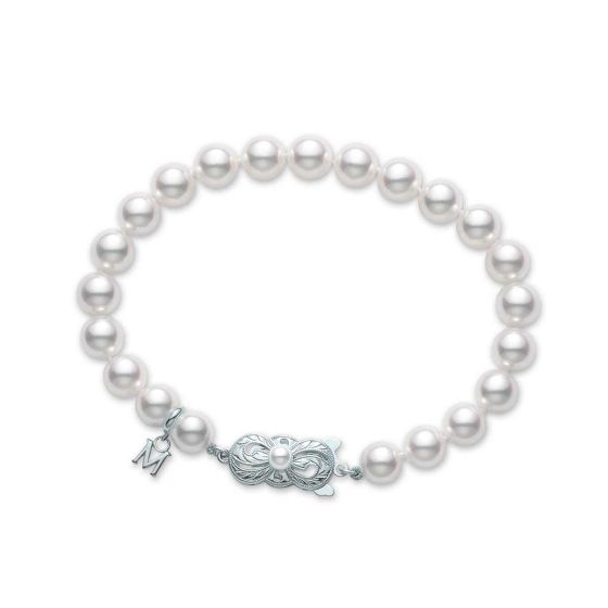 Mikimoto Akoya Bracelet With 18K White Gold Clasp UD65107W