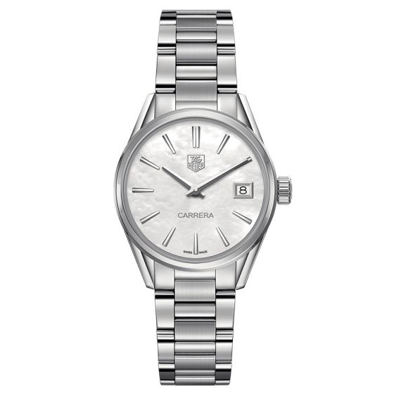 Tag Heuer Ladies' 32mm Quartz Carrera Mother of Pearl Watch 