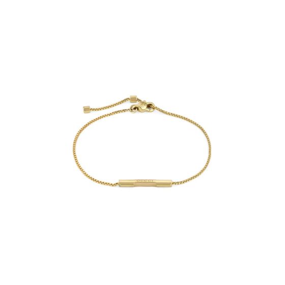 Gucci 18K Yellow Gold Link To Love Bar Bracelet 