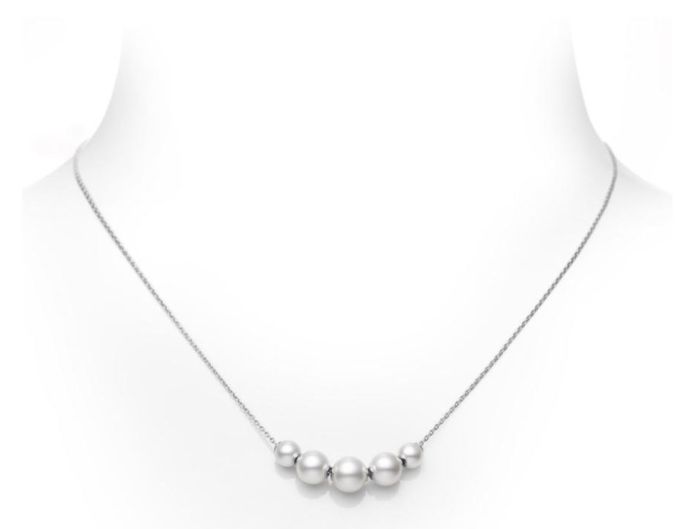Mikimoto 18k White Gold Pearl Necklace MPQ10082AXXW
