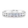14K White Gold 1 Carat Channel Set Diamond Band