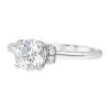 Jack Kelege White Gold Diamond Shoulder Solitaire Engagement Ring