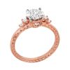 Jack Kelege Two-Tone Diamond Accent Solitaire Engagement Ring